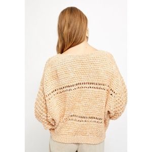 NEW Free People Coconut Knit Oversized Sweater